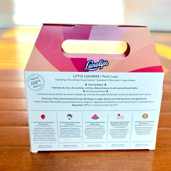 Lanolips 101 Limited Special Edition-Little Luxuries 5 Mini Lip Balm NEW Box Set - Picture 3 of 5